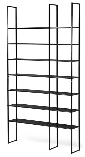 Celin - Hylla, B 120, H 223 cm - Svart