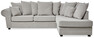 Arizona - 2,5-sits soffa med divan höger - Beige