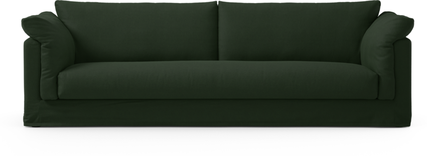 Cherrie Klädsel -  4-sits soffa, hel dyna - Grön