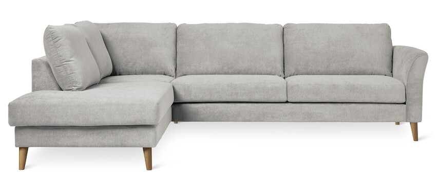 Bridge - 3-sits soffa med divan vänster - Grå