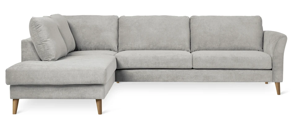 Bridge - 3-sits soffa med divan vänster - Grå