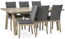 Yard - Matgrupp med 6 stolar Duvnäs - Beige