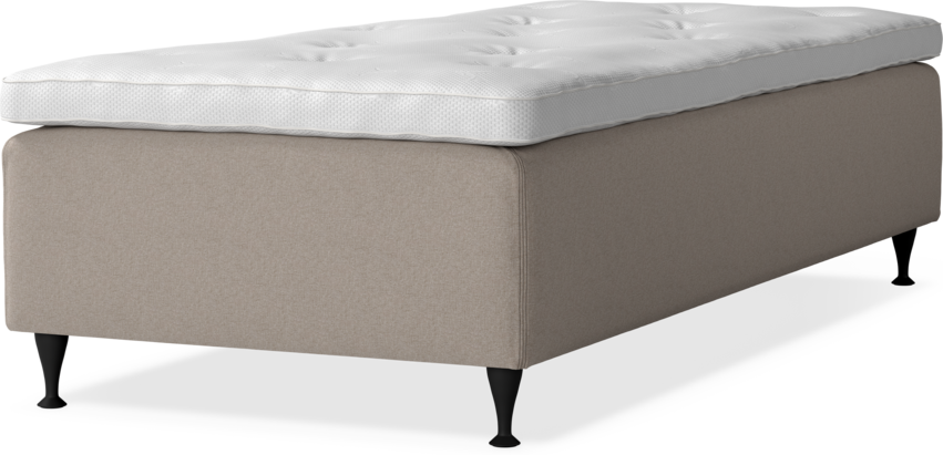 Delux Dream - Ramsäng, enkelsäng med bäddmadrass - Beige