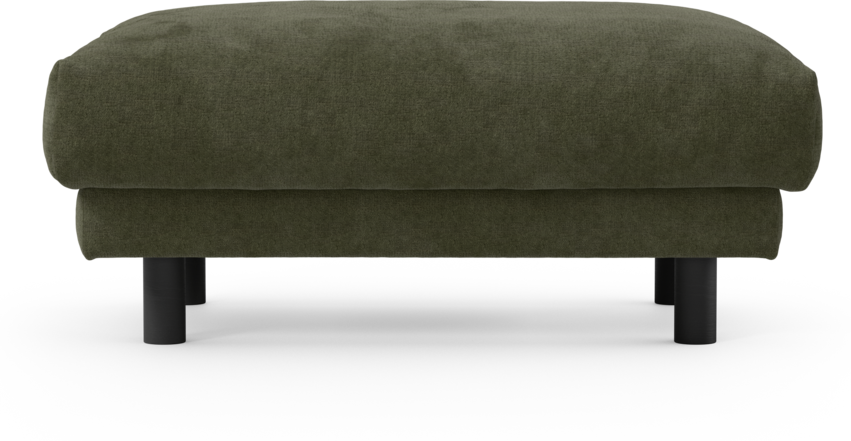 Cherrie - Fotpall 100, fast klädsel - Grön