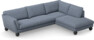 Madison Lux - 3-sits soffa med divan höger - Blå