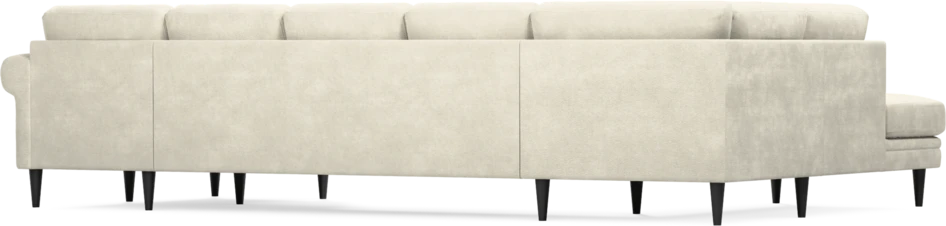 Eden - 3-sits soffa med divan vänster och schäslong höger - Vit