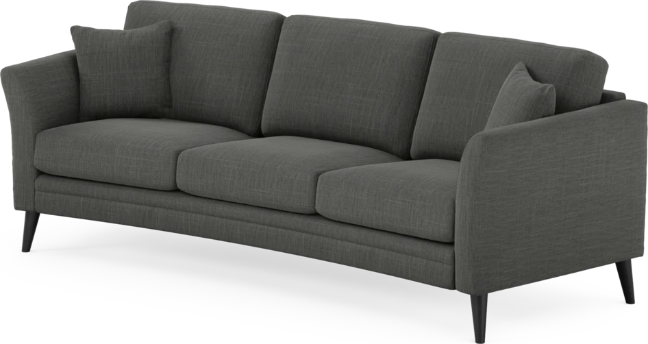 Eden - 3-sits soffa svängd - Grå