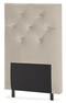 New York pikerad - Sänggavel, 90-210 cm - Beige
