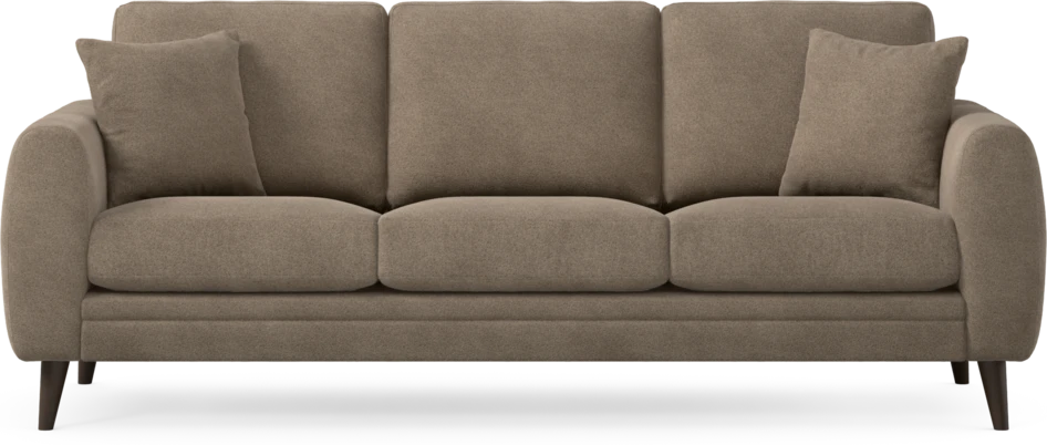 Eden - 3-sits soffa - Brun