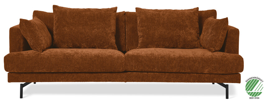 Harper - 3-sits soffa - Brun