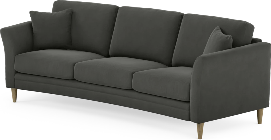 Eden - 3-sits soffa svängd - Grå