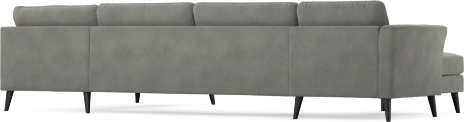 Bridge - 3-sits soffa med schäslong vänster och divan höger - Grå