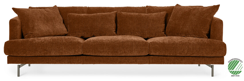 Harper - 3-sits soffa XL - Brun