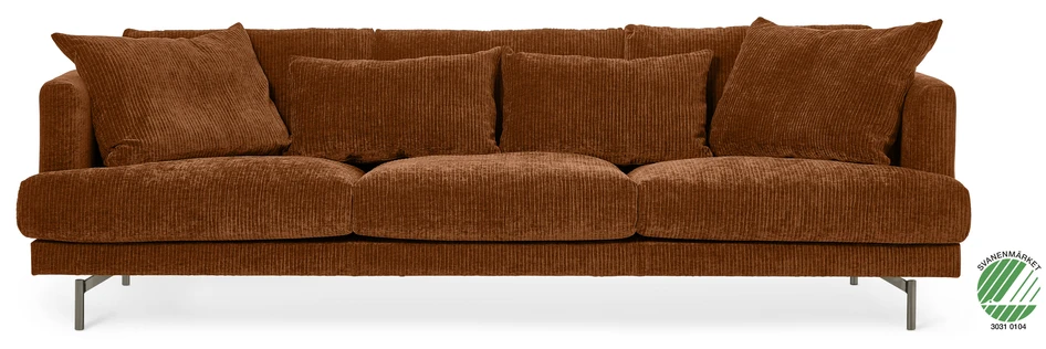 Harper - 3-sits soffa XL - Brun