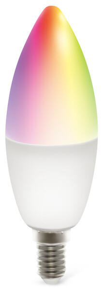 Smarta hem - Ljuskälla Smart LED, kron, E14, lm 470, dimbar - Vit