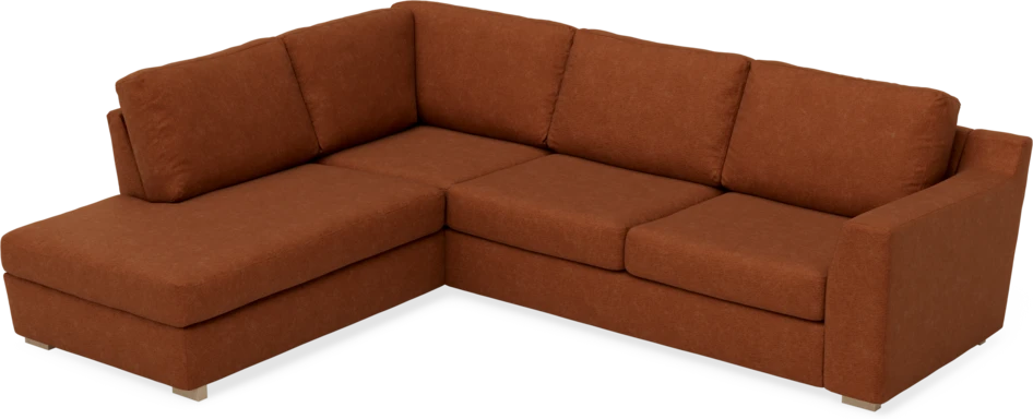 Friday - 2,5-sits soffa med divan vänster - Orange