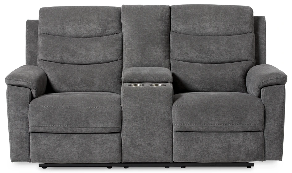 Lazy - 2-sits soffa, el-recliner - Grå