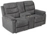 Lazy - 2-sits soffa, el-recliner - Grå