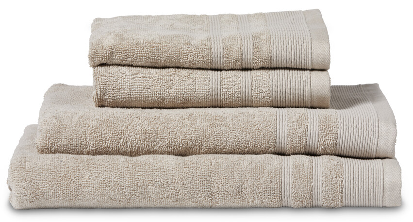 Soft - Handduksset, 2 handdukar 50x70 cm + 2 badhanddukar 70x140 cm - Beige