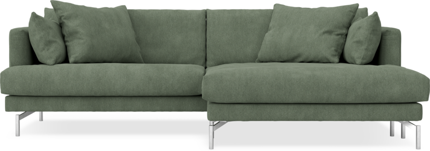 Harper - 4-sits med schäslong XL höger - Grön