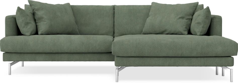 Harper - 4-sits med schäslong XL höger - Grön