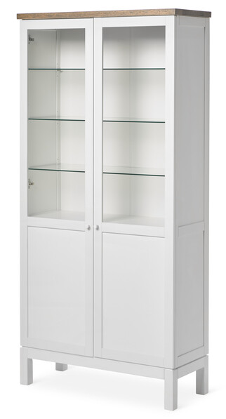 Karlshamn - Vitrinskåp, B 92 cm - Vit
