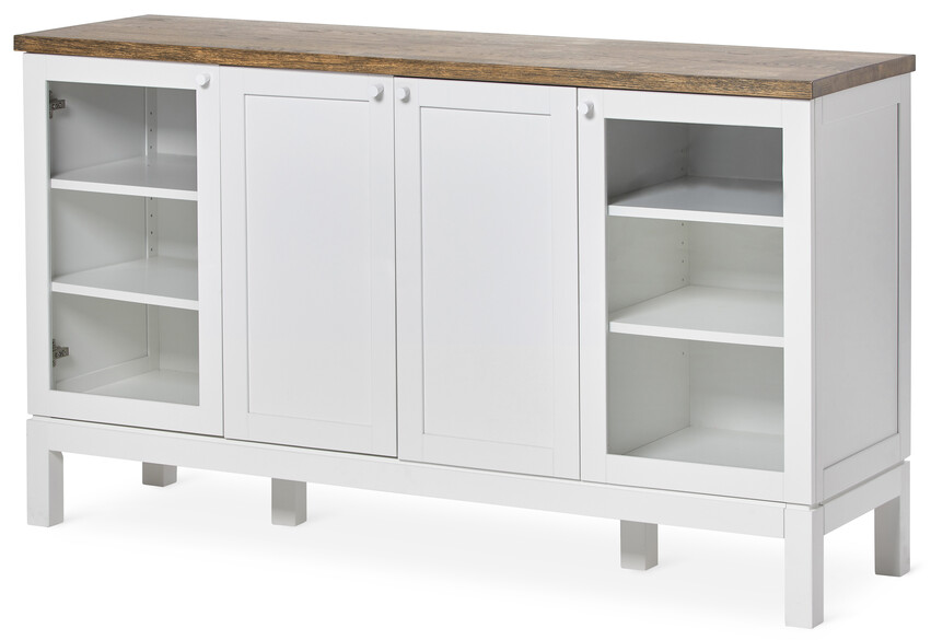 Karlshamn - Skänk, B 154 cm - Vit