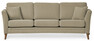 Eden - 3-sits soffa svängd - Beige