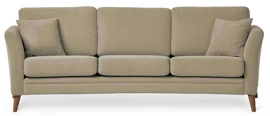 Eden - 3-sits soffa svängd - Beige