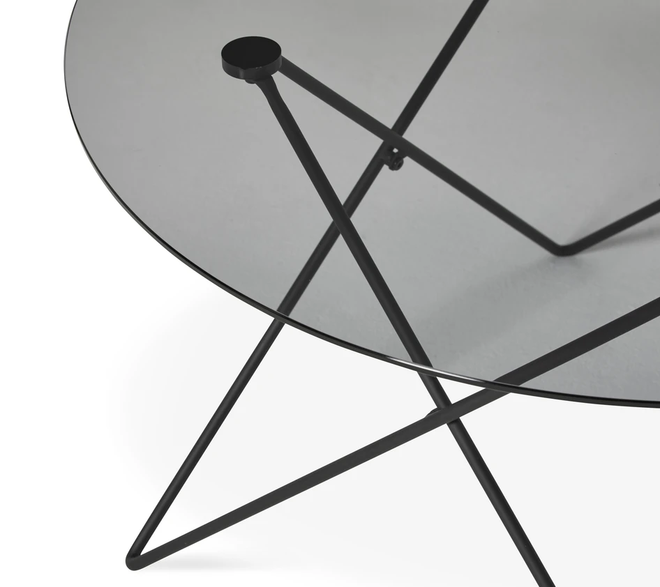 Yoko - Soffbord, Ø 80, H 45 cm - Svart