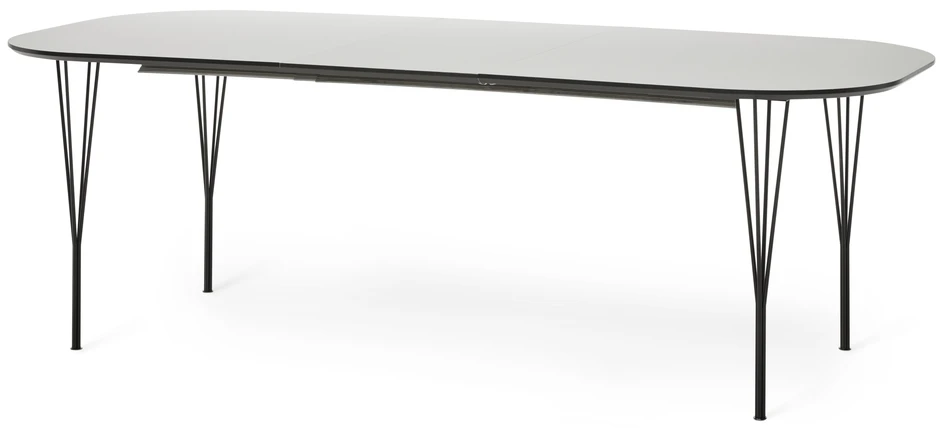 Santino - Matbord, L 180-280 cm - Svart