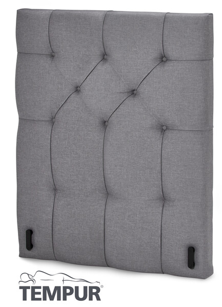 Promise design - Sänggavel låg, 80-210 cm - Grå