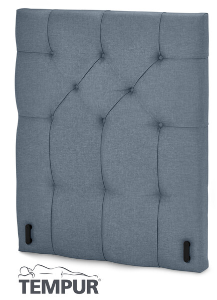 Promise design - Sänggavel låg, 80-210 cm - Blå