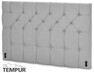 Tempur Promise design - Sänggavel, B 160-210 cm, H 128 cm - Grå