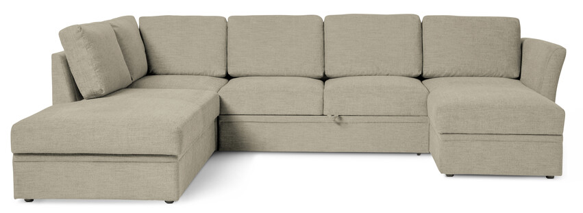 Öland - Bäddsoffa med divan vänster och schäslong höger - Beige