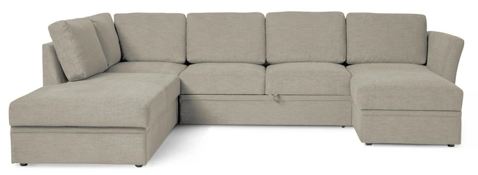 Öland, Bäddsoffa med divan vänster och schäslong höger