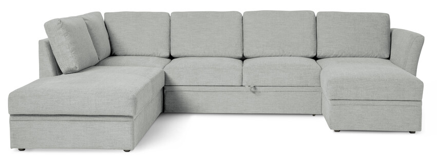 Öland - Bäddsoffa med divan vänster och schäslong höger - Grå