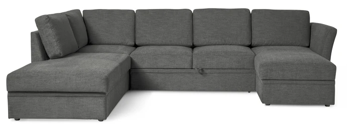 Öland, Bäddsoffa med divan vänster och schäslong höger