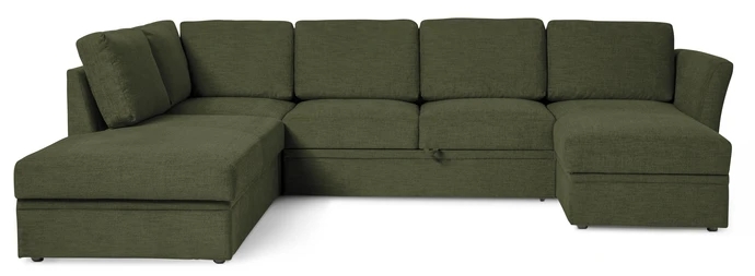 Öland, Bäddsoffa med divan vänster och schäslong höger