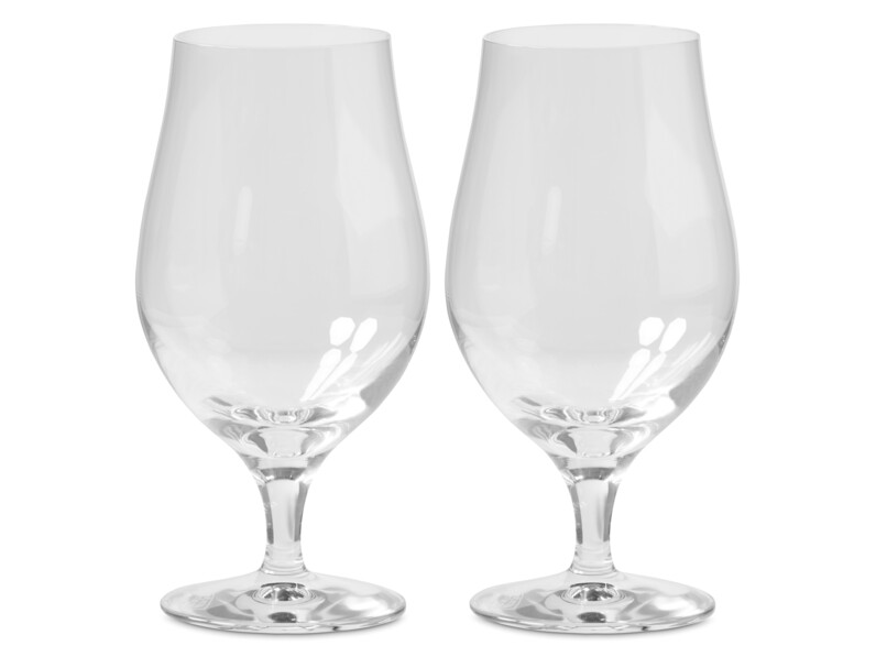 More - Ölglas, H 17 Ø 9 cm, 47 cl, 2-pack - Vit