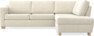 Friday - 2,5-sits soffa med divan höger - Beige
