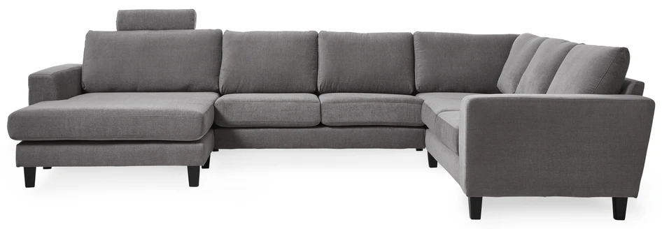 Saturday - Hörnsoffa med schäslong XL vänster - Grå