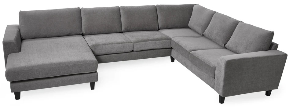 Saturday - Hörnsoffa med schäslong XL vänster - Grå