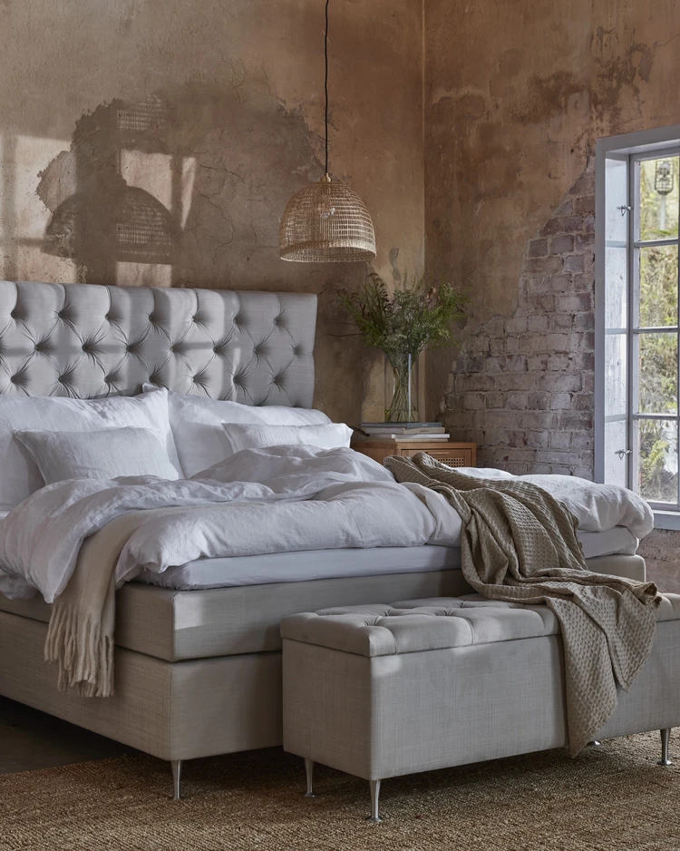 Cape Farewell - Kontinentalsäng, dubbelsäng med bäddmadrass och sängben - inspiration