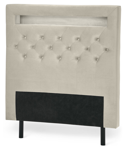 New York LED - Sänggavel, 90-210 cm - Beige