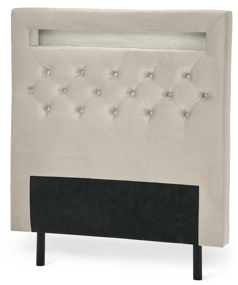 New York LED - Sänggavel, 90-210 cm - Beige