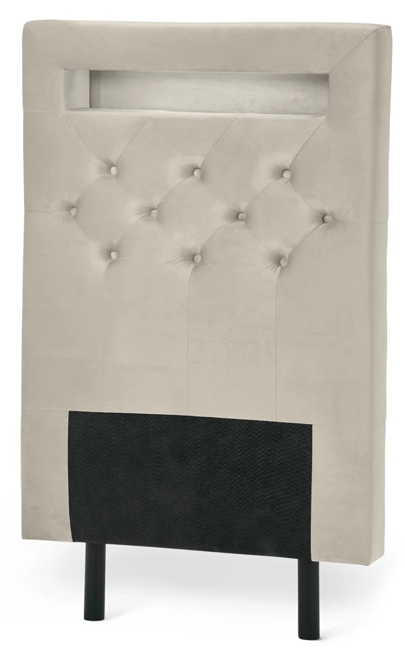 New York LED - Sänggavel, 90-210 cm - Beige