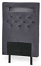 New York LED - Sänggavel, 90-210 cm - Grå