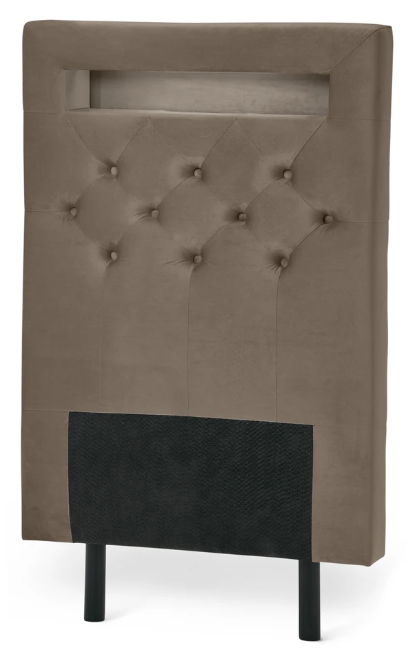 New York LED - Sänggavel, 90-210 cm - Brun