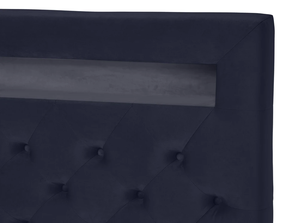 New York LED - Sänggavel, 90-210 cm - Blå